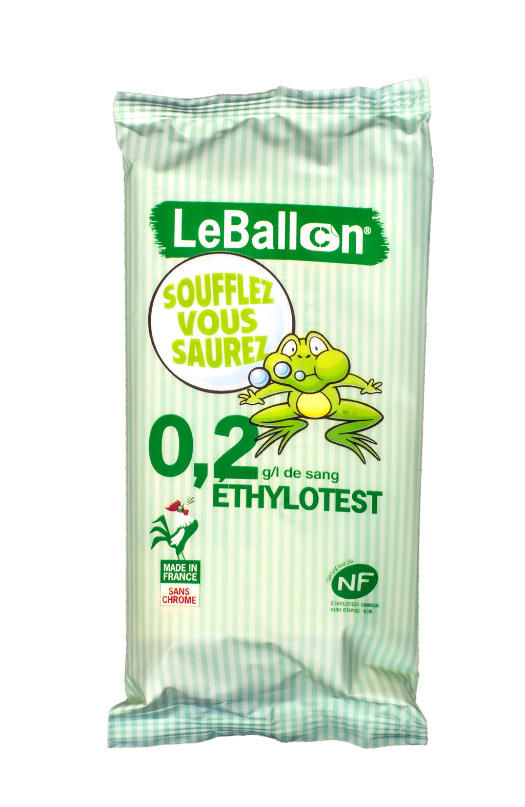 Éthylotests à Usage Unique Taux 0,2